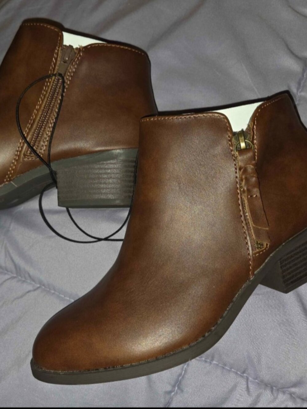 Womens brown ankle boots size 8.5
